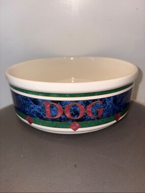 Amalfi Classic by PFALTZGRAFF Large Ceramic Dog Water/Food Bowl